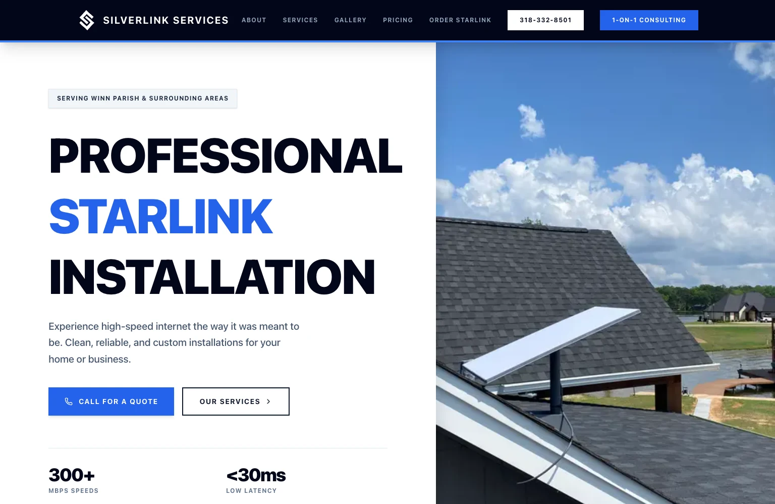 Silverlink Services website